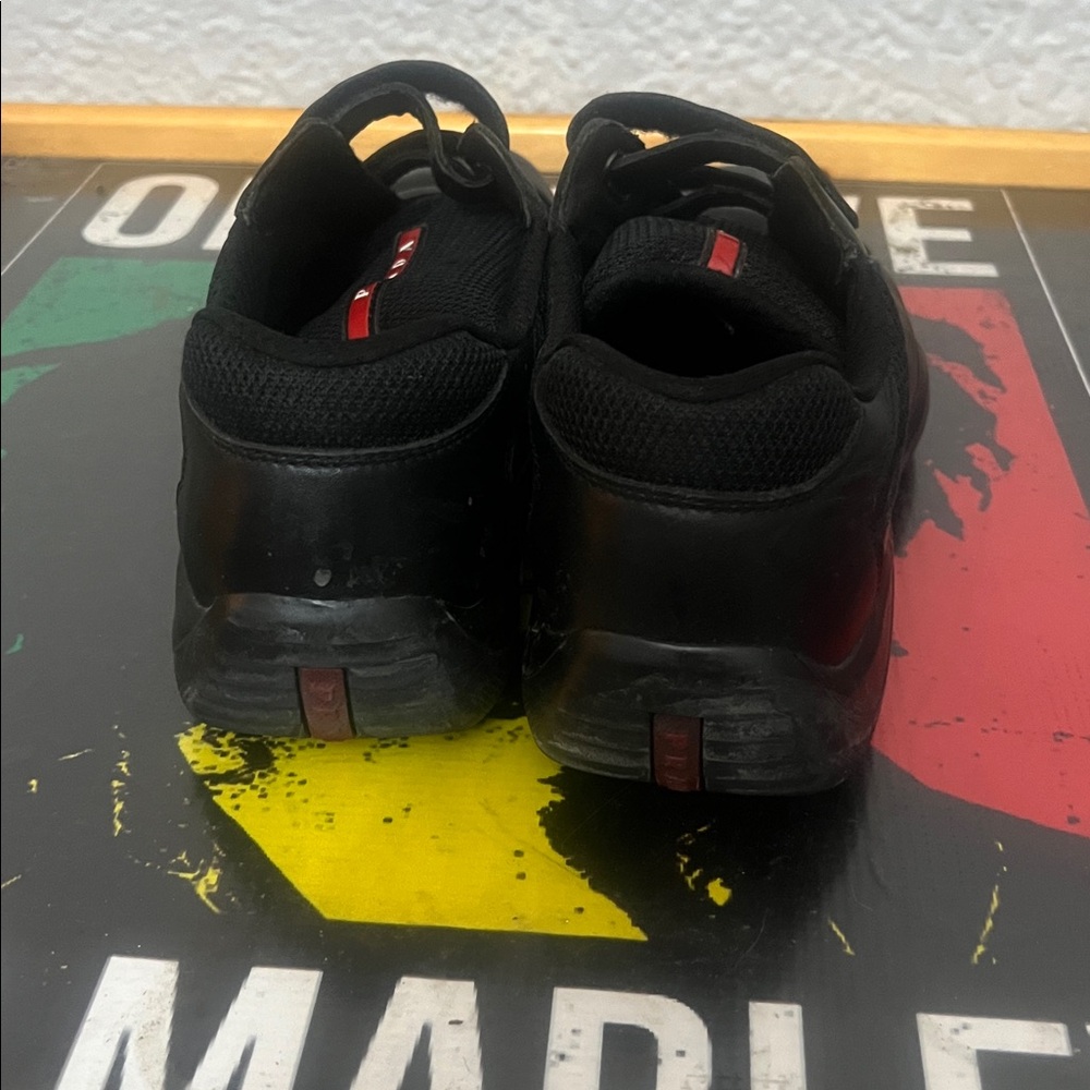 Prada Men's Black Velcro Sneakers - Picture 3 of 4